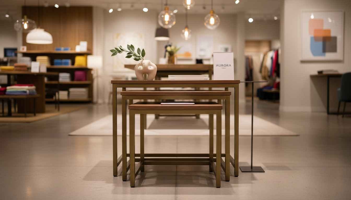 nesting tables for retail display