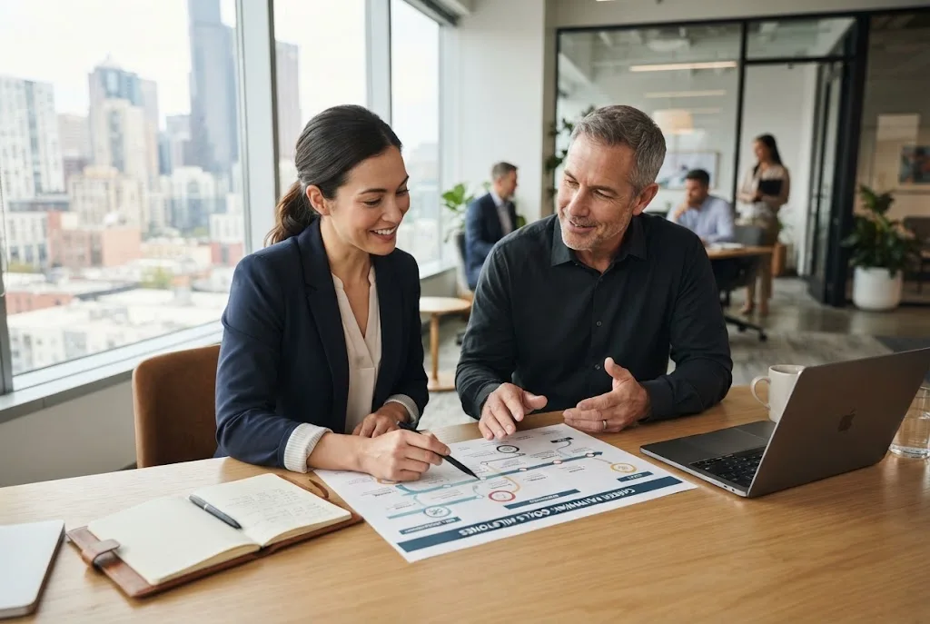 Career growth plan example for professional development and advancement